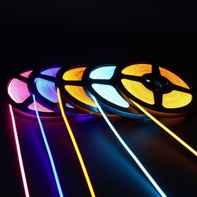 3000K 16.4Ft নমনীয় LED COB লাইট DC 24V রঙ পরিবর্তন RGBW 840 চিপস