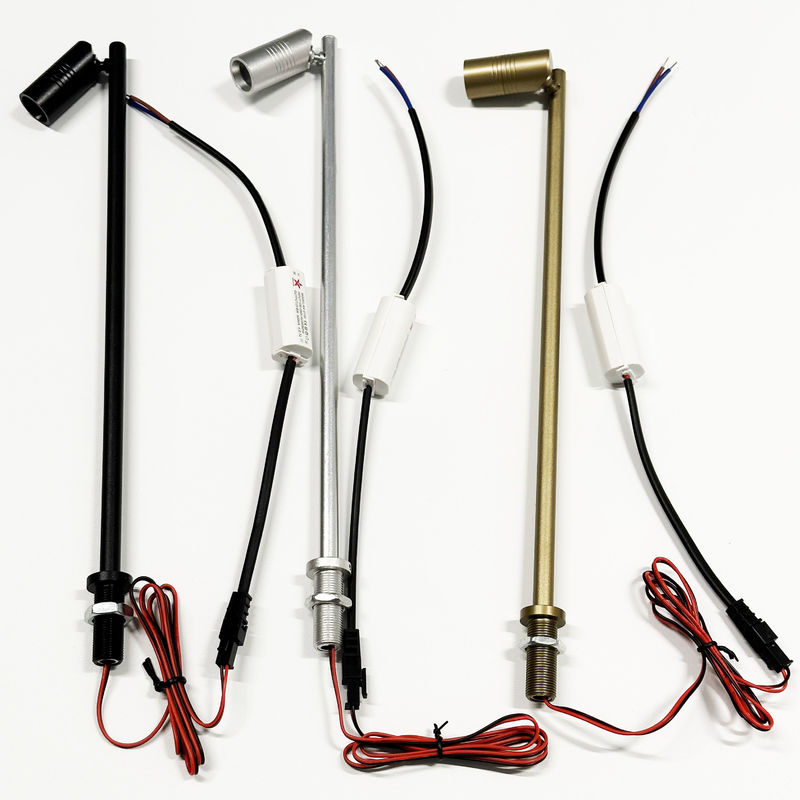 DC 12V LED জুয়েলারি লাইট 1W উচ্চতা সামঞ্জস্যযোগ্য LED কাউন্টার ছোট মেরু গয়না প্রদর্শন কেস LED আলো