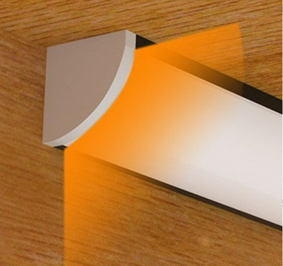16x16mm V টাইপ LED লাইট আন্ডার শেল্ফের জন্য অ্যালুমিনিয়াম এক্সট্রুশন হার্ড স্ট্রিপ লাইট উইথ ম্যাগনেটিক
