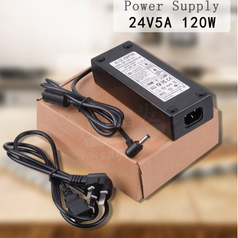 5A LED মডিউল পাওয়ার সাপ্লাই 12V LED DC পাওয়ার সাপ্লাই ডেস্ক LED স্ট্রিপ লাইটের জন্য কালো পাওয়ার সাপ্লাই