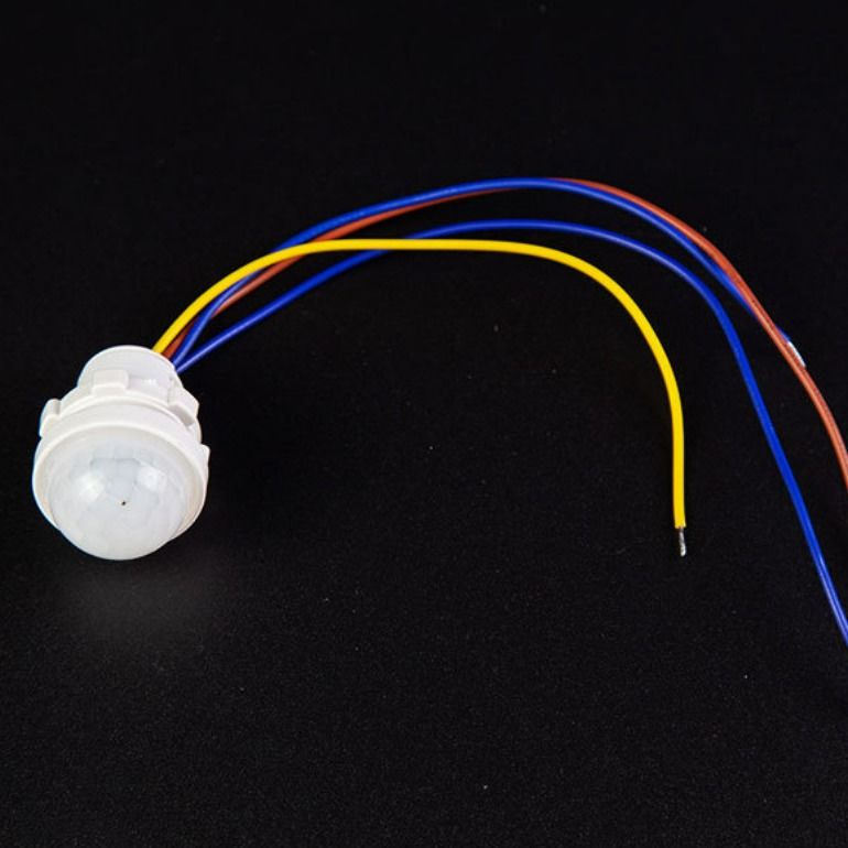 হোম ক্যাবিনেট রান্নাঘরের জন্য 12V / 24V LED সেন্সর আনুষাঙ্গিক PIR LED সেন্সর রাউন্ড মিল্কি