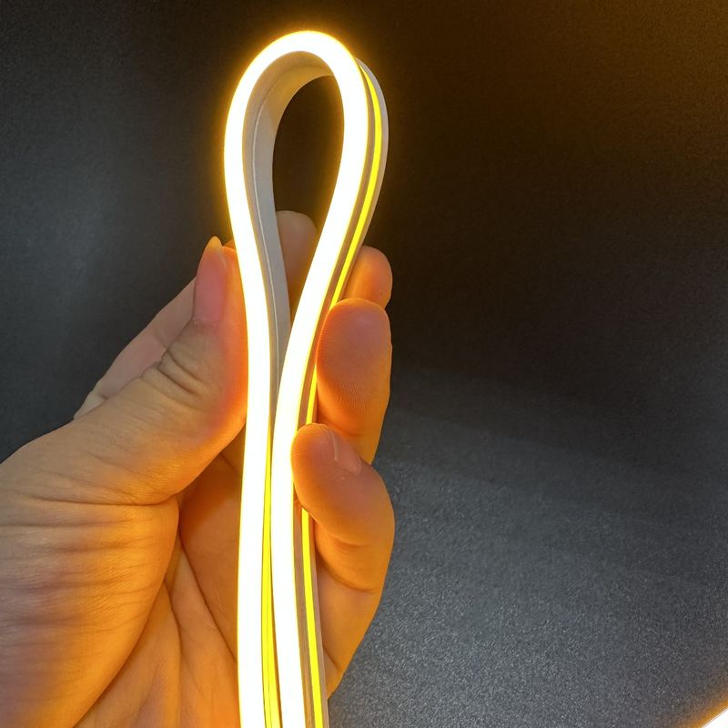 240LEDs/M 5M/রোল নিয়ন নমনীয় আলো দুটি দ্বৈত রঙের আবছা সিলিকন টিউব লাইট