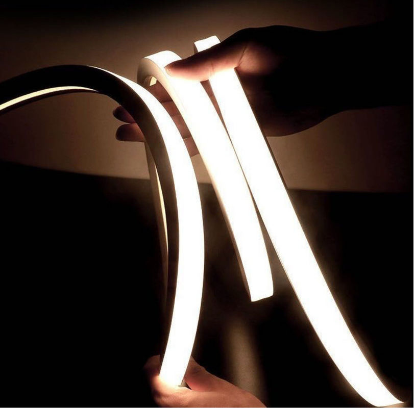 120° 24V 1616 সাইজ 12W LED সিলিকন নিয়ন স্ট্রিপ লাইট IP65 Buliding Home Decoration